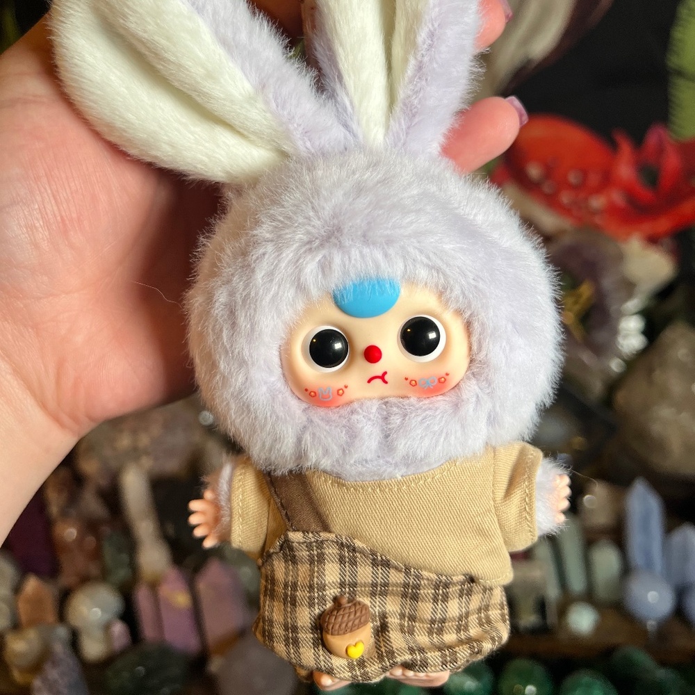 BABY THREE MINI TINY RABBIT SERIES - LIGHT PURPLE BUNNY